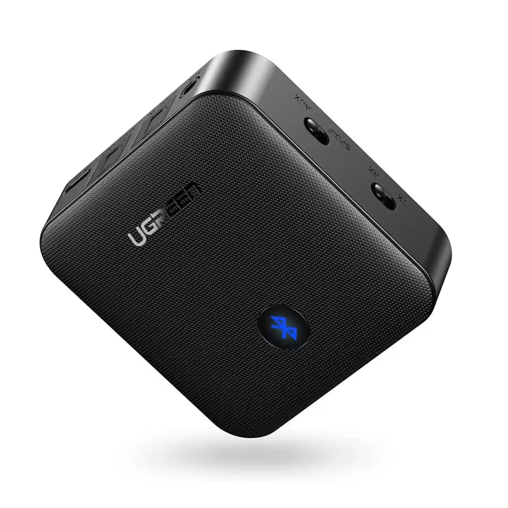 UGREEN 70158 | Bluetooth 5.0 Transmitter & Receiver (2-in-1, aptX Low Latency, Optical & AUX)