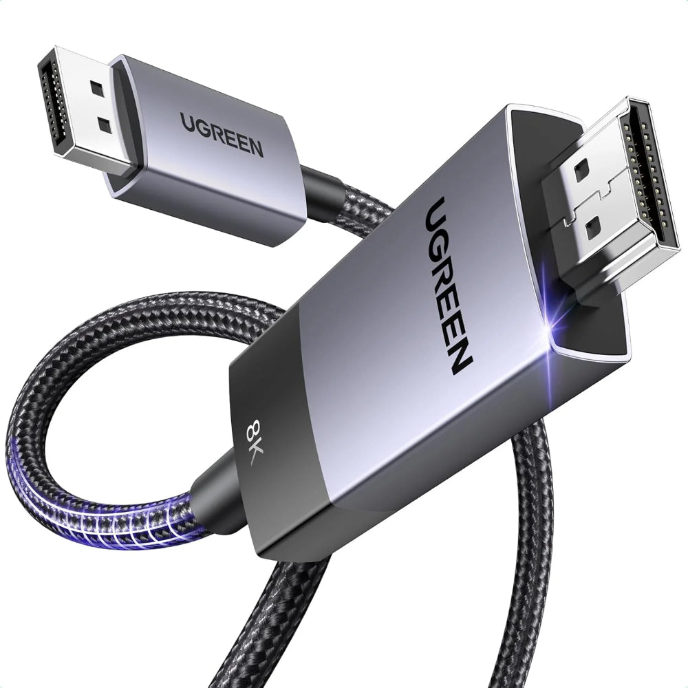 UGREEN 80396 | Uni‑Directional DisplayPort to HDMI Cable (1.5M, Braided)