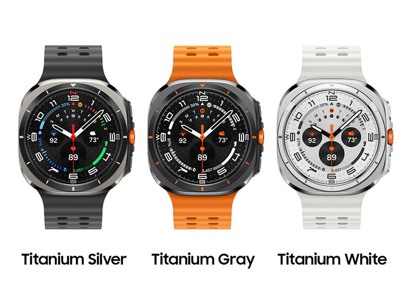 Samsung Galaxy Watch Ultra | 47mm | Titanium Gray with Orange Band | Bluetooth / Wi-Fi + 4G LTE