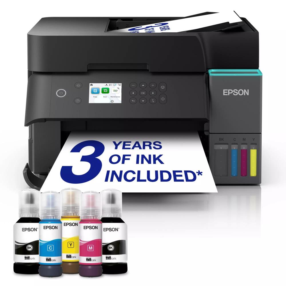 Epson EcoTank L6370 A4 Multifunction Wi-Fi Ink Tank Printer | Duplex Print, Scan & Copy with ADF, Ethernet & Ultra-Low-Cost Printing