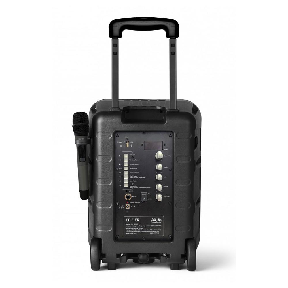 Edifier A3-8S Party Speaker | 8-Inch Bass Driver | Bluetooth 5.0 | Wireless Microphone | 12 Hours Battery