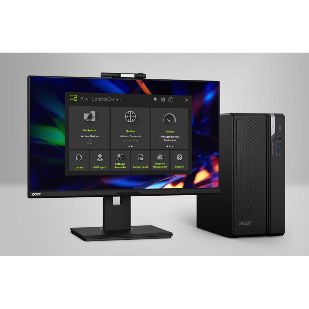 Acer Veriton VS2720G Desktop PC | Intel Core i7-14700 14th Gen, 8GB DDR5, 512GB SSD & Acer EK251Q 24.5" Full HD LED Monitor
