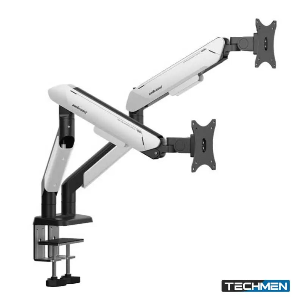 AndaSeat Stealth II Duo A6D-2S | Dual Monitor Arm (17–32", Gas Spring, Ergonomic Adjustment)