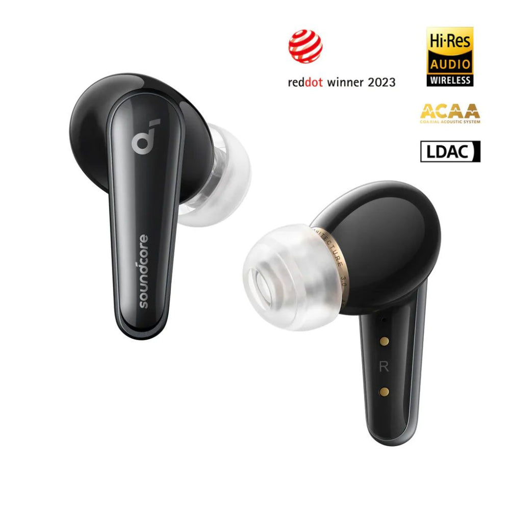 Anker A3953 | Soundcore Liberty 4 | True Wireless Bluetooth Earbuds | ACAA 3.0 Dual Drivers | Spatial Audio | Heart Rate Sensor | LDAC Hi-Res Audio | ANC | 28H Battery | For iPhone, Android, Laptops