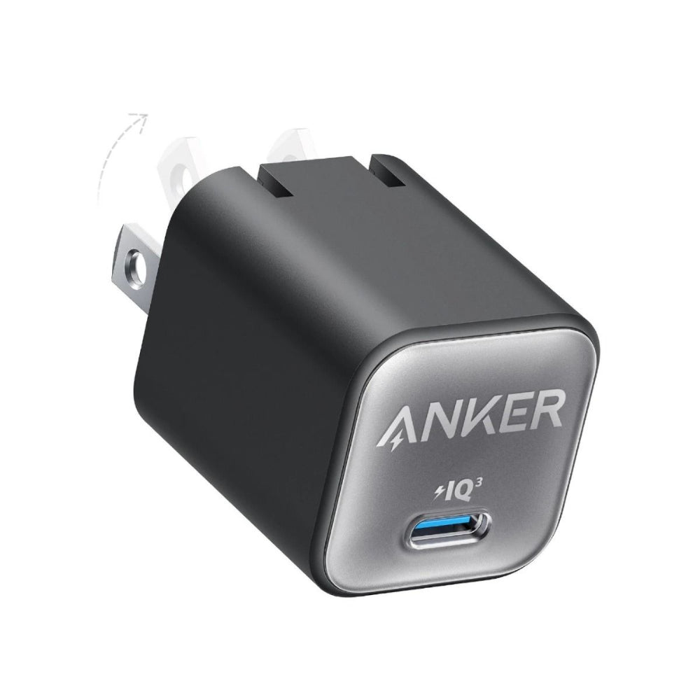 Anker A2147 | 511 USB-C Charger Nano 3 | 30W GaN Fast Charging | Compact Design | For iPhone, iPad, Galaxy, Pixel, USB-C Devices