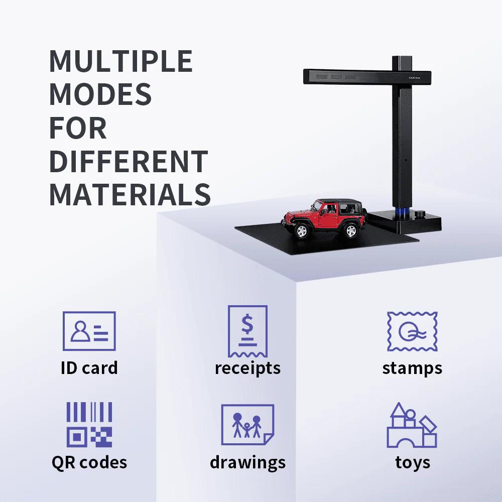 CZUR Shine 800 A3 Pro | 8MP Portable Document & File Scanner | A3/A4 Scanning | 1-Second Scan | Adjustable Height | ABBYY OCR (180+ Languages) | USB Powered | Video Recording