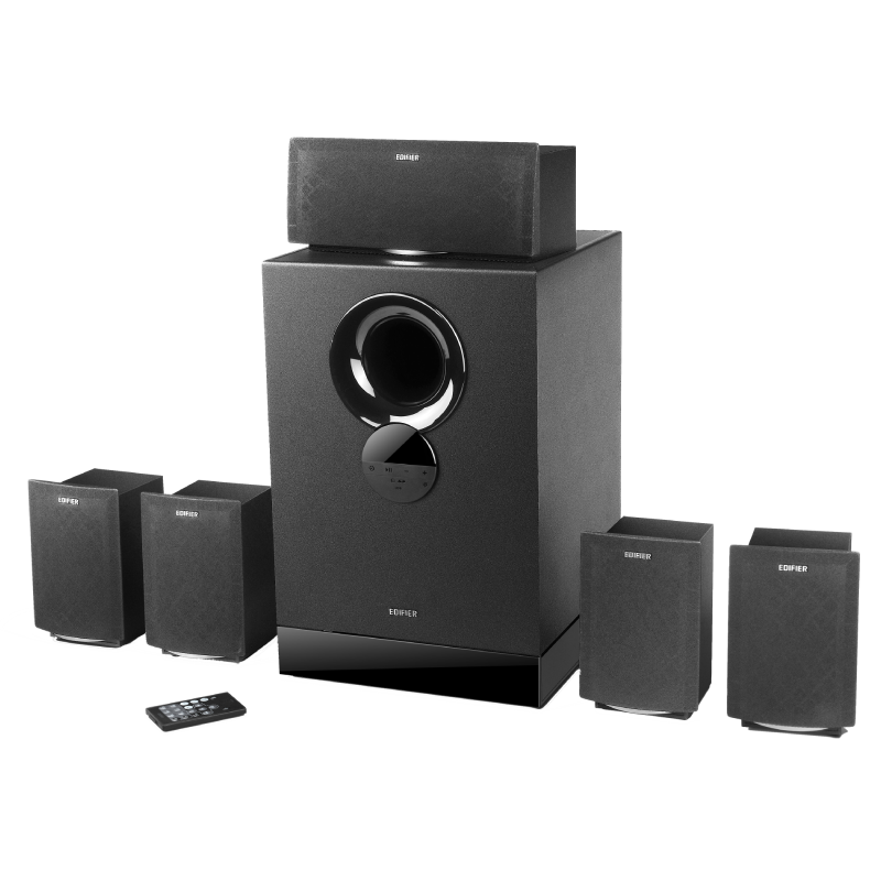Edifier R501BT 5.1 Bluetooth Multimedia Speaker System | 8-Inch Woofer, Class D Amplifier, Bluetooth 4.0