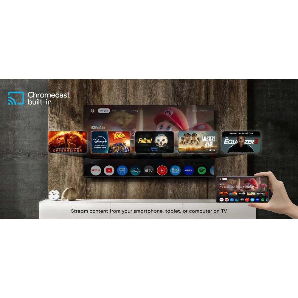 EcoStar CX-32Q873 | 32" QLED Smart LED TV, Cortex A55 Quad Core, Dolby Audio, HDR, Chromecast Built-in