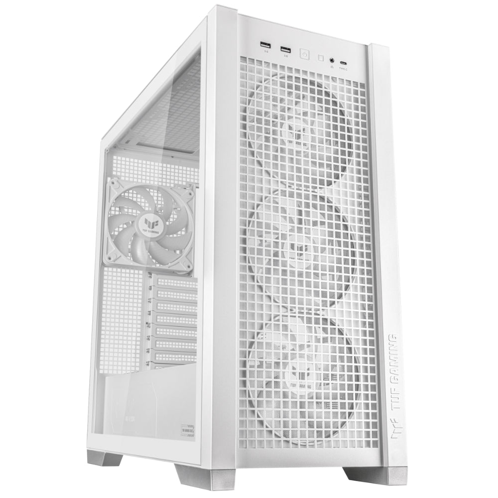 ASUS TUF GAMING GT302 ARGB | Mid Tower Case | E-ATX Support | Tempered Glass | ARGB Fans | USB 3.2 Type-C