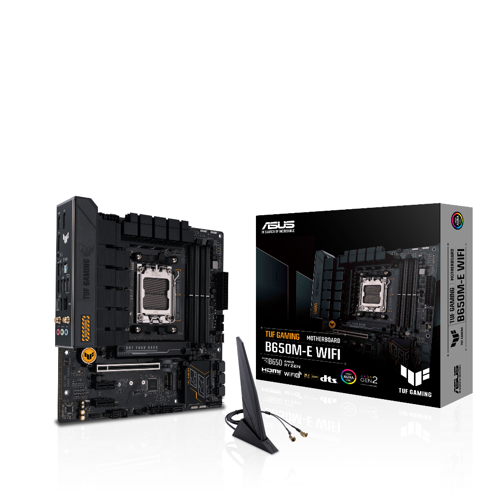ASUS TUF GAMING B650M-E WIFI | Micro-ATX Gaming Motherboard with DDR5, PCIe 5.0, Wi-Fi 6 & Military-Grade Durability