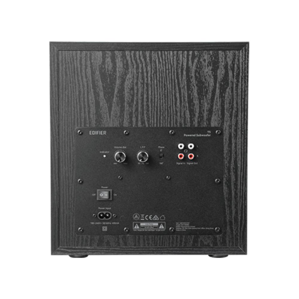 Edifier T5 | Powered Subwoofer | 70W RMS | 8" Woofer | Deep Bass | Black