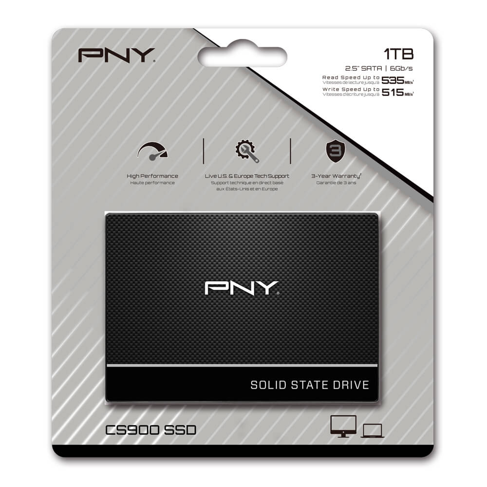 PNY CS900 2.5" SATA III SSD 250GB - 1TB
