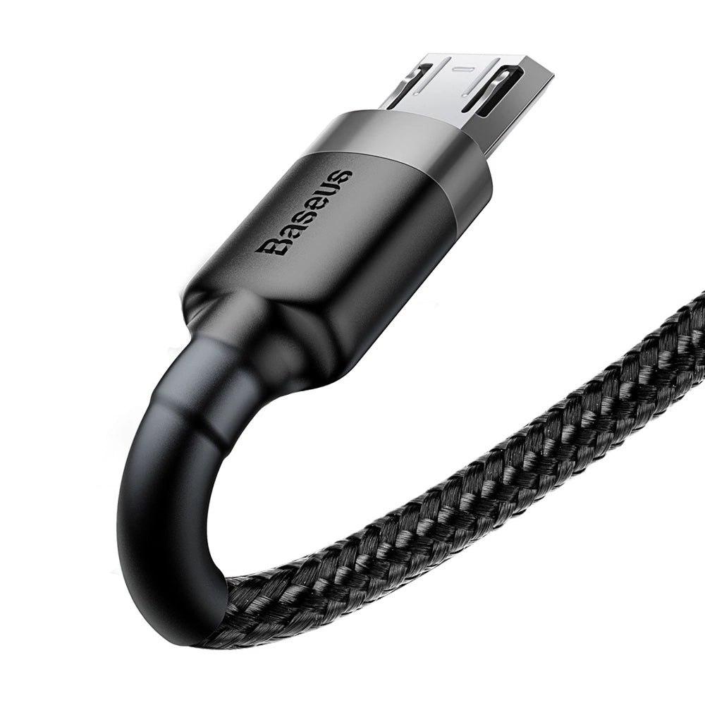 Baseus Cafule Cable CAMKLF-BG1 | USB-A to Micro USB (2.4A, 1m, Black-Gray)