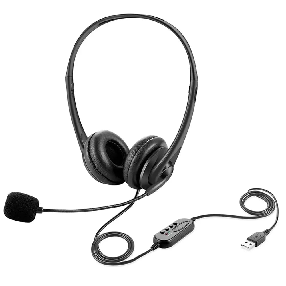 EASE EHU40 USB Headset | Reliable, Comfortable & Noise-Cancelling Audio