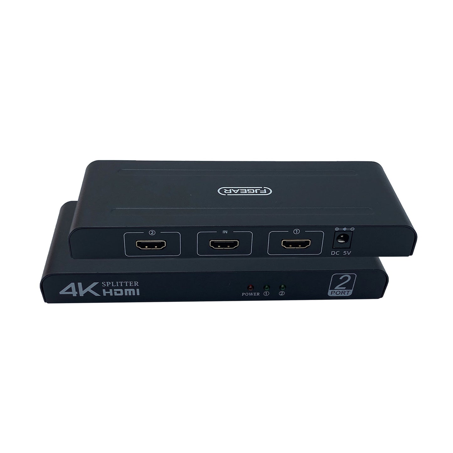 FJGEAR 4K HDMI 2-Port Splitter | FJ-4K102 | Effortless 4K HDMI Signal Duplication for Dual Display Setups