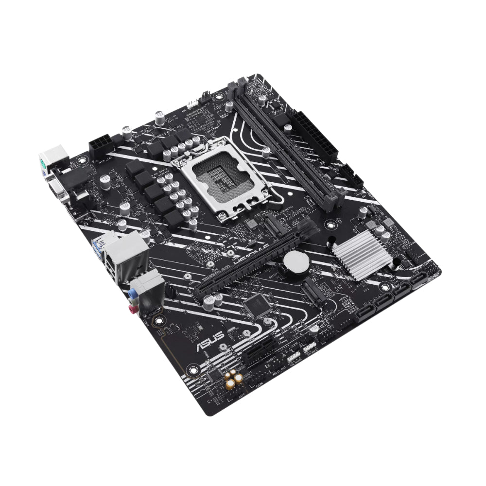 ASUS Prime H610M-E | Intel® H610 (LGA 1700) Micro-ATX Motherboard | DDR5 Support | PCIe 4.0 | Dual M.2 Slots | Realtek 1Gb Ethernet | DisplayPort | HDMI | VGA | USB 3.2 Gen 1 | SATA 6Gbps | COM Header | Aura Sync