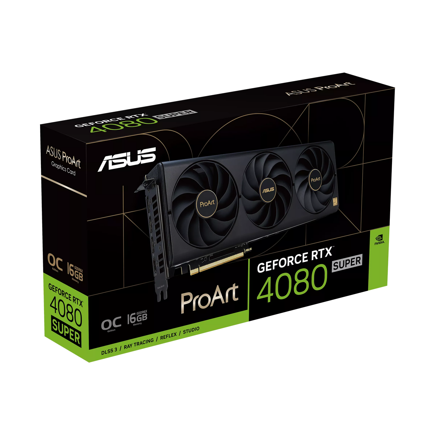 ASUS ProArt GeForce RTX™ 4080 SUPER OC Edition 16GB GDDR6X | Creator Graphics Card
