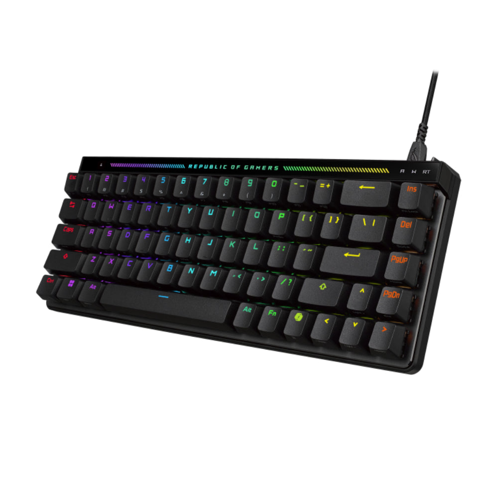 ASUS M603 ROG Falchion RX Low Profile Gaming Keyboard | 65% Compact Wireless Gaming Keyboard with ROG RX Low-Profile Optical Switches | Tri-Mode Connection with ROG SpeedNova Wireless Technology