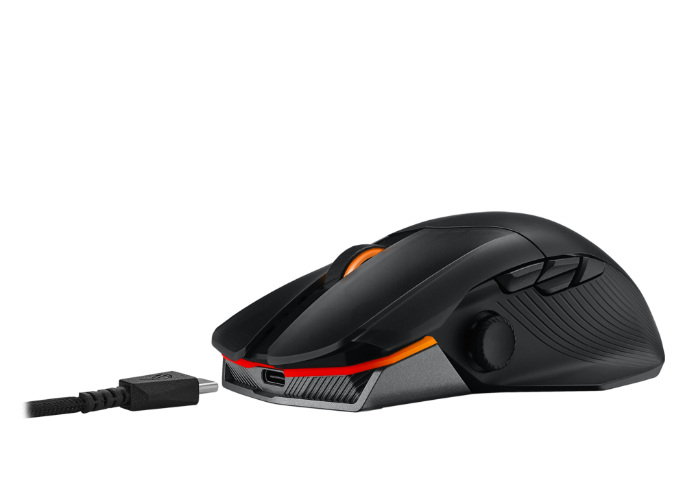 ASUS P708 ROG Chakram X | Wireless Gaming Mouse | 36,000 DPI Sensor | 11 Programmable Buttons | Tri-Mode Connectivity