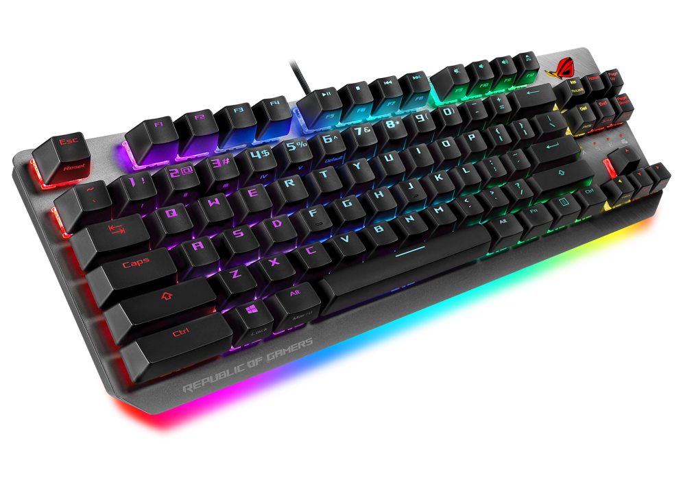 ASUS ROG Strix Scope X802 TKL | Mechanical RGB Gaming Keyboard with Cherry MX Switches
