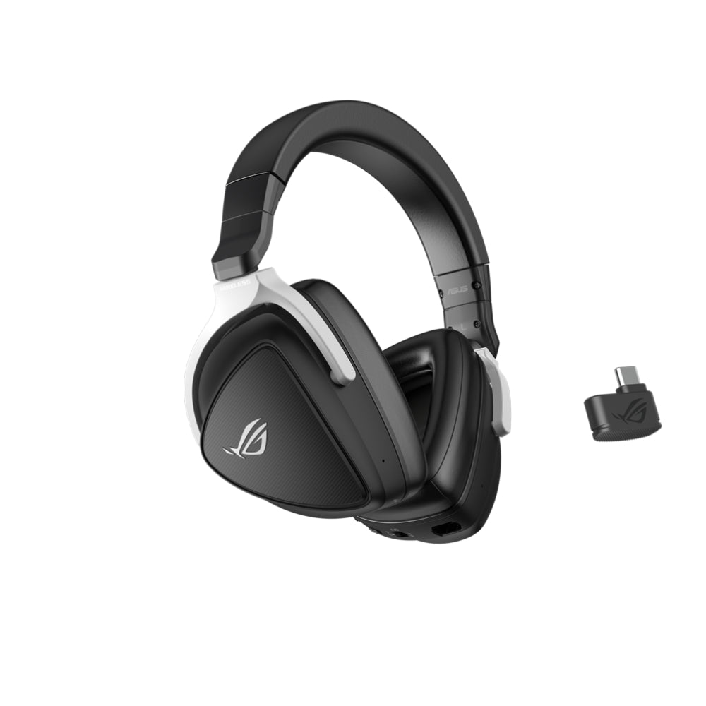 ASUS ROG Delta S Wireless Gaming Headset | 2.4GHz & Bluetooth Connectivity, AI Noise-Canceling Mic, Virtual 7.1 Surround Sound, and Foldable Design