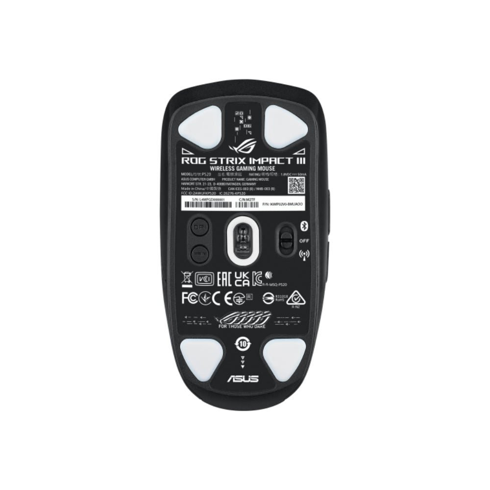 ASUS P520 ROG Strix Impact III Wireless | Ultra-Light 36K DPI Dual-Mode Gaming Mouse