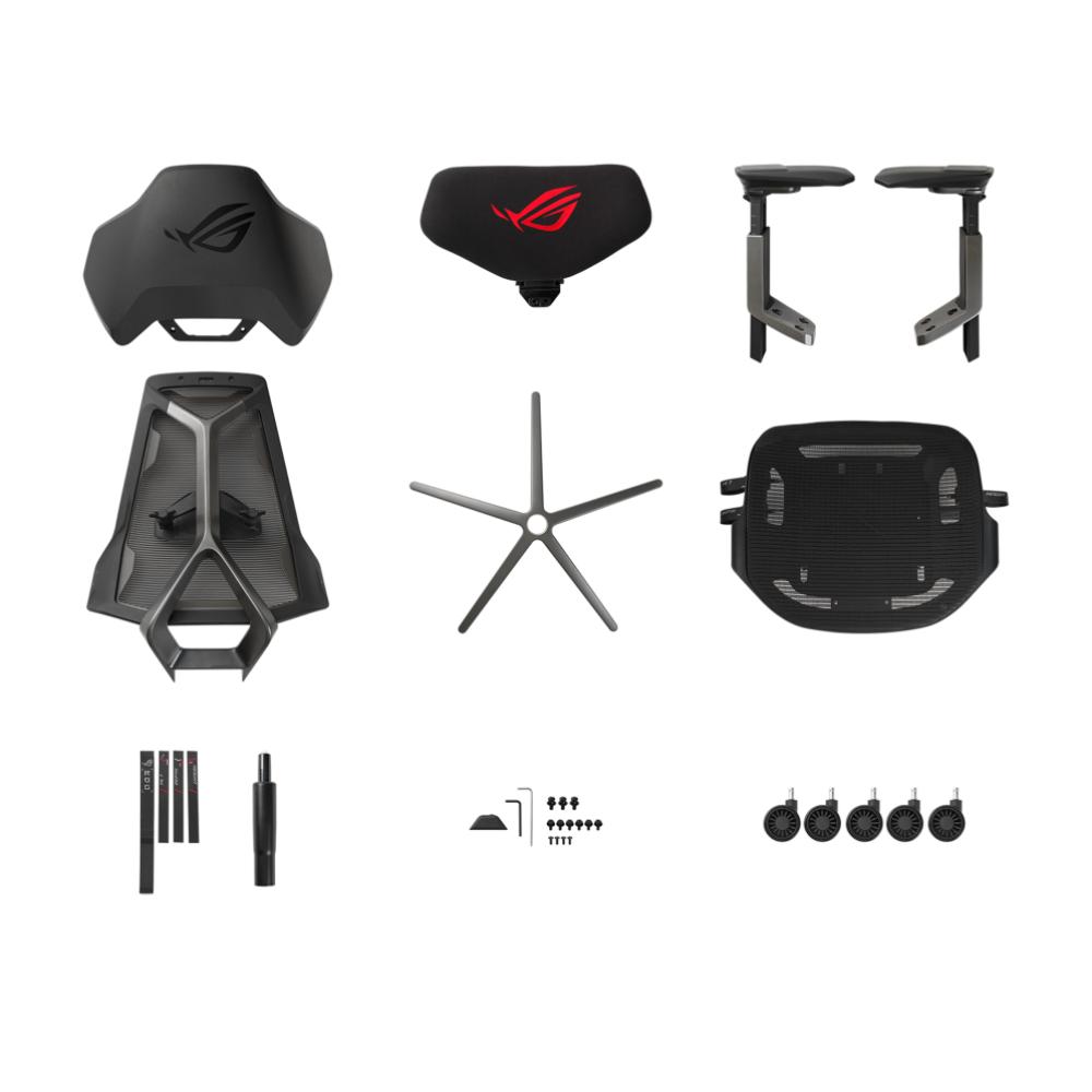 ASUS ROG Destrier Ergo SL400 Gaming Chair | Ergonomic Cyborg Design | Black