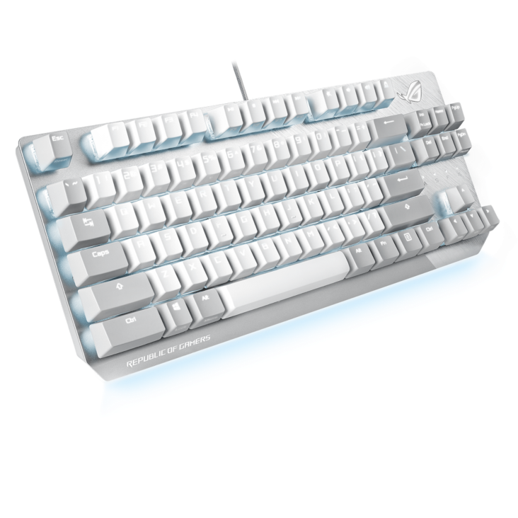 ASUS ROG Strix Scope X806 | NX TKL Moonlight White | Wired Mechanical RGB Gaming Keyboard with ROG NX Switches