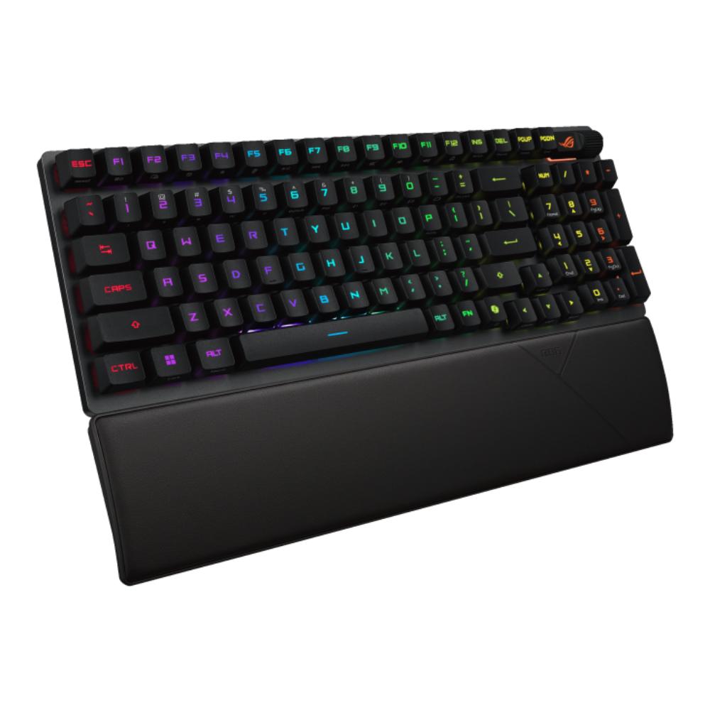 ASUS ROG Strix Scope II 96 RX Wireless Gaming Keyboard X902 | ROG RX Optical Switches | 96% Compact Layout | Tri-Mode Connection | 8000Hz Polling Rate | Sound Dampening Foam | Wrist Rest