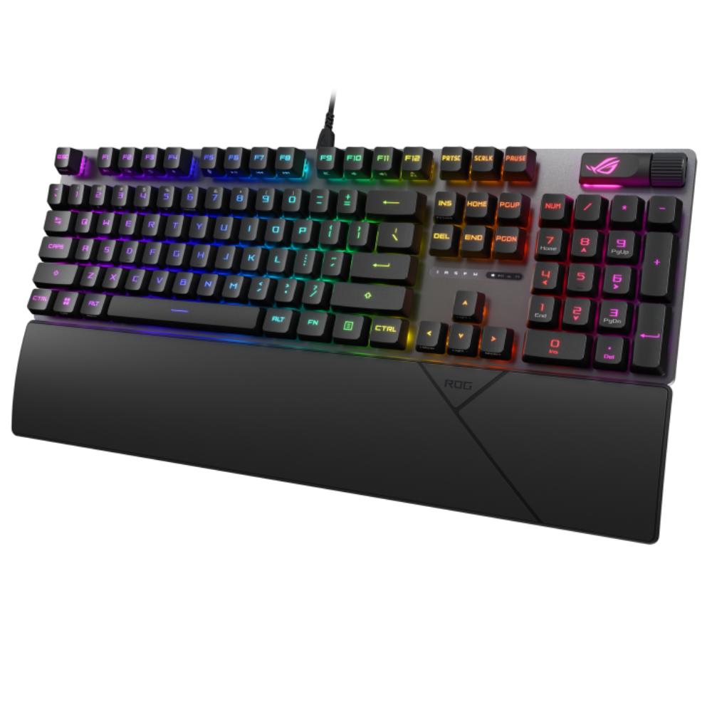 ASUS ROG Strix Scope II RX | Optical Mechanical Gaming Keyboard | RX Red/Blue Switches | IP57 Waterproof | Wrist Rest | XA11