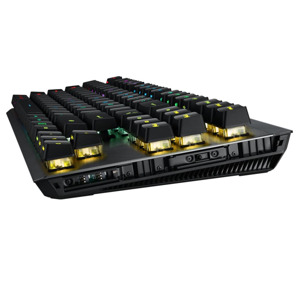 ASUS MA02 ROG Claymore II Gaming Keyboard | Modular 80%/100% Layout | ROG RX Optical Switches | Wireless 2.4GHz | Detachable Numpad & Wrist Rest | Aura Sync RGB | MacOS Support