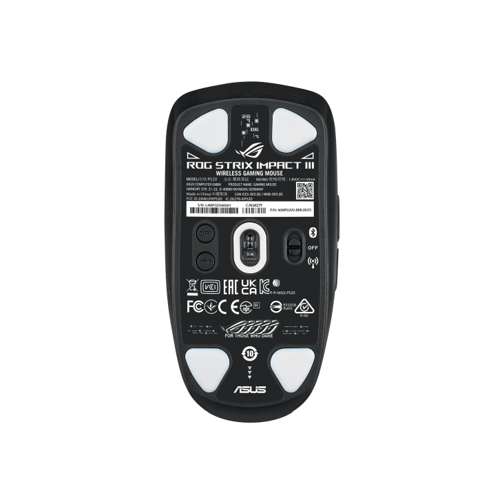 ASUS ROG Strix Impact III Wireless | Ultralight 57g Gaming Mouse | ROG AimPoint 36,000 DPI | SpeedNova & Bluetooth