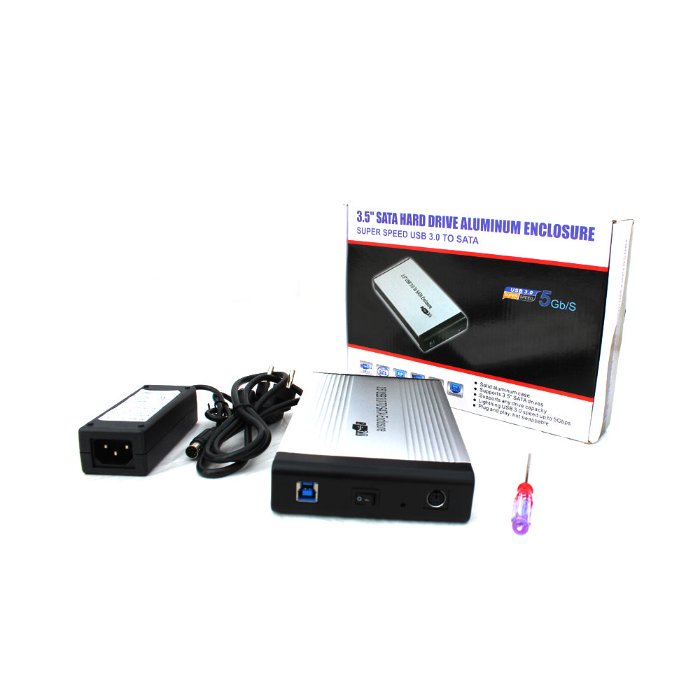 HDD Case 3.5 Inch SATA Hard Disk 3.0 | USB 3.0 External Hard Drive Enclosure