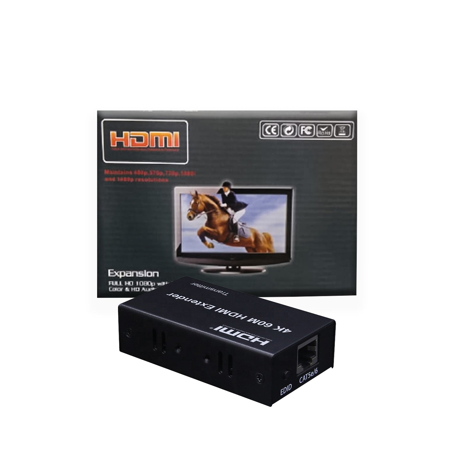 HDMI Range Extender Over Single LAN | 60M HDMI Signal Transmission