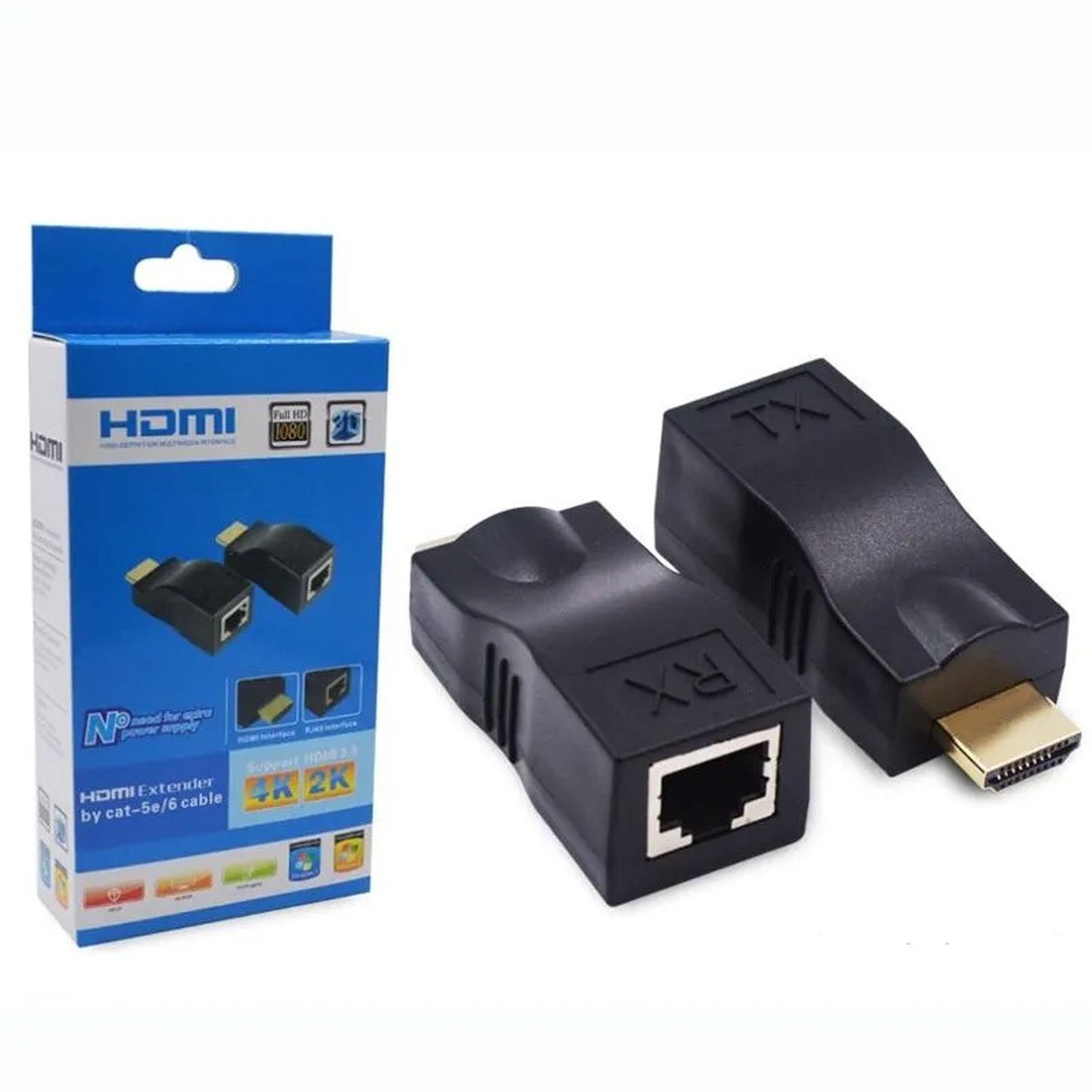 HDMI Range Extender Over Cat6 | 30M HDMI Signal Transmission