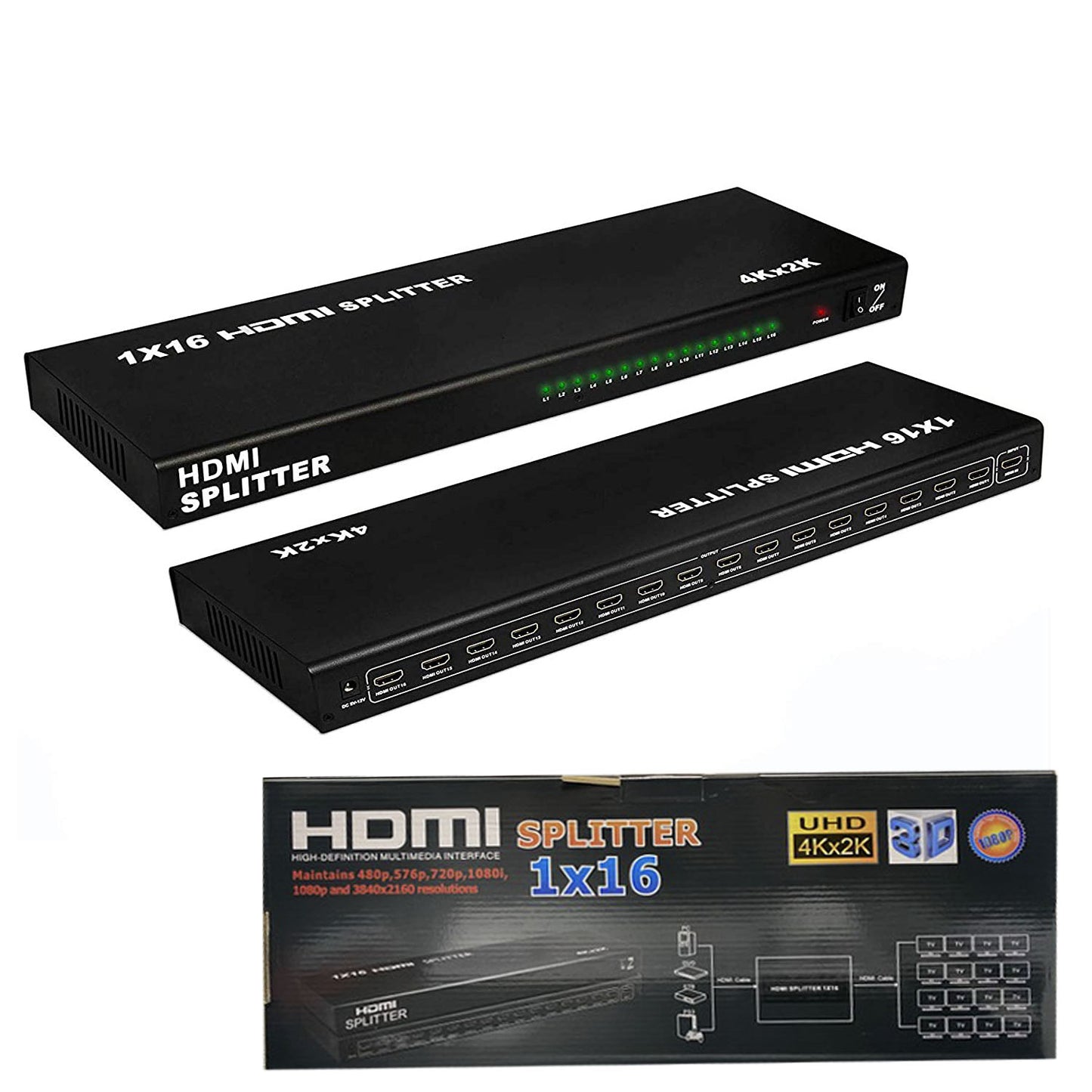 HDMI Splitter 16-Port 4K | High-Performance HDMI Distribution