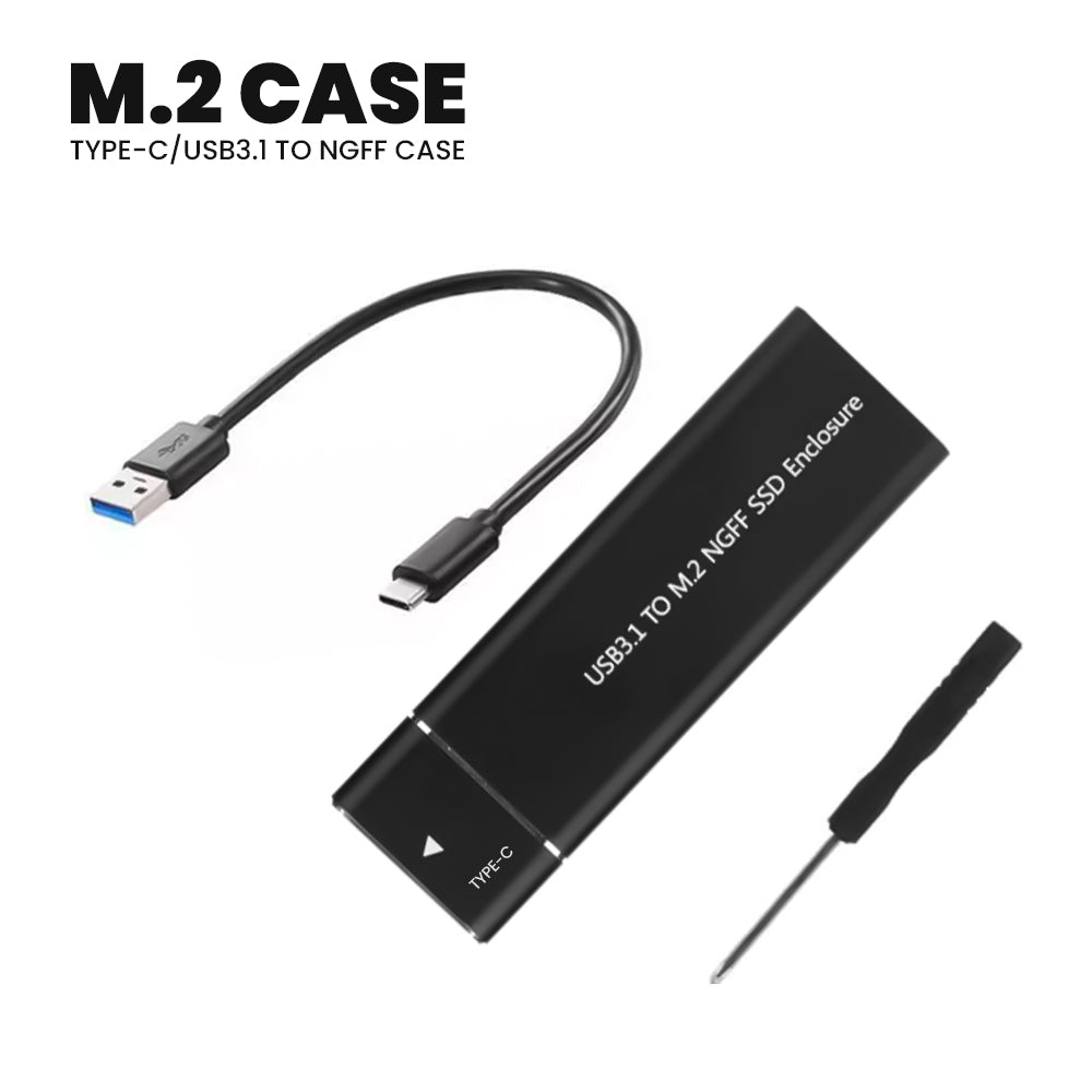 M.2 SSD Enclosure | USB 3.1 Gen 2 (10 Gbps) Portable External Case
