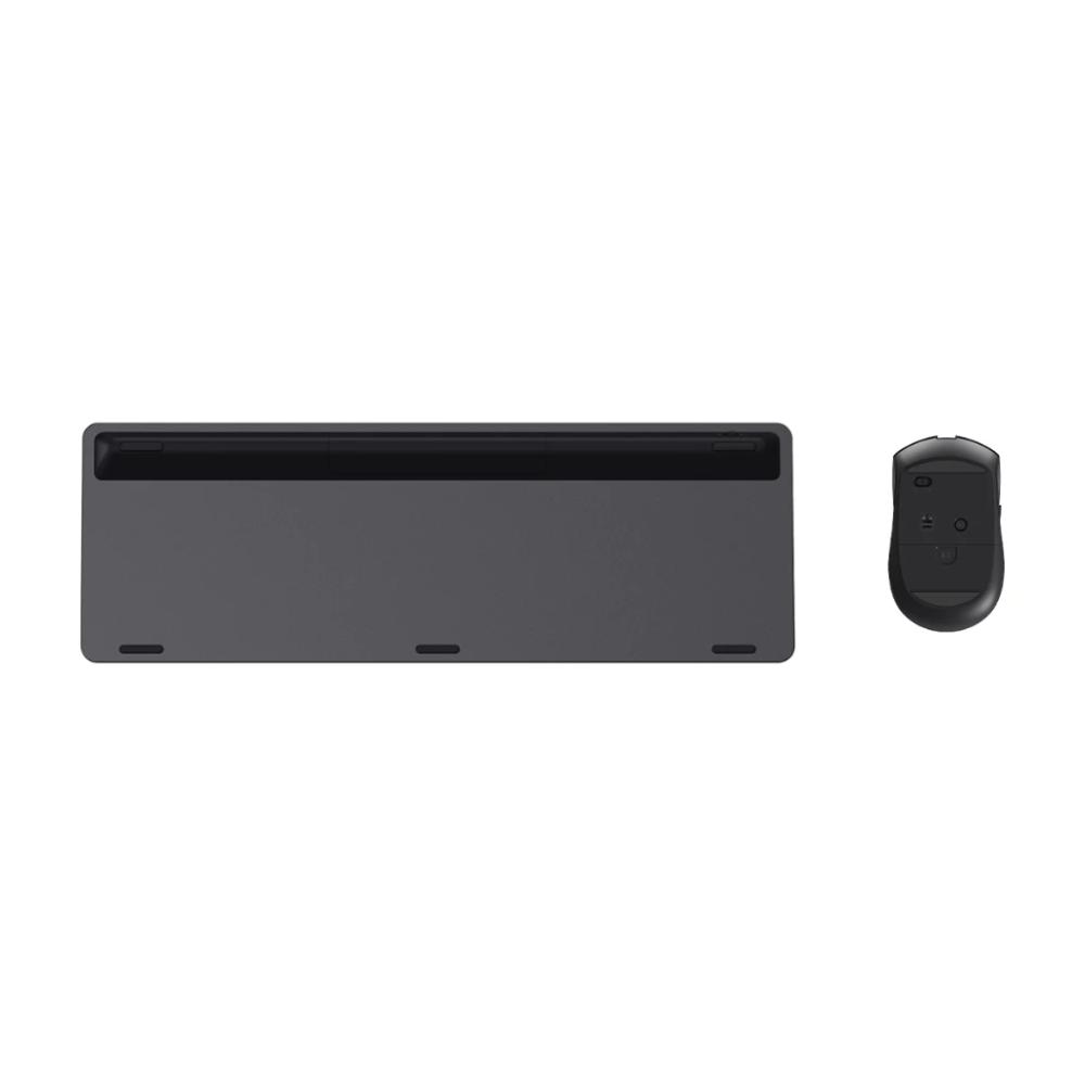 RAPOO 9510M Multi-Mode Wireless Keyboard & Mouse Combo | Bluetooth 4.0/5.0 + 2.4GHz | 2400 DPI | Slim Aluminum Design