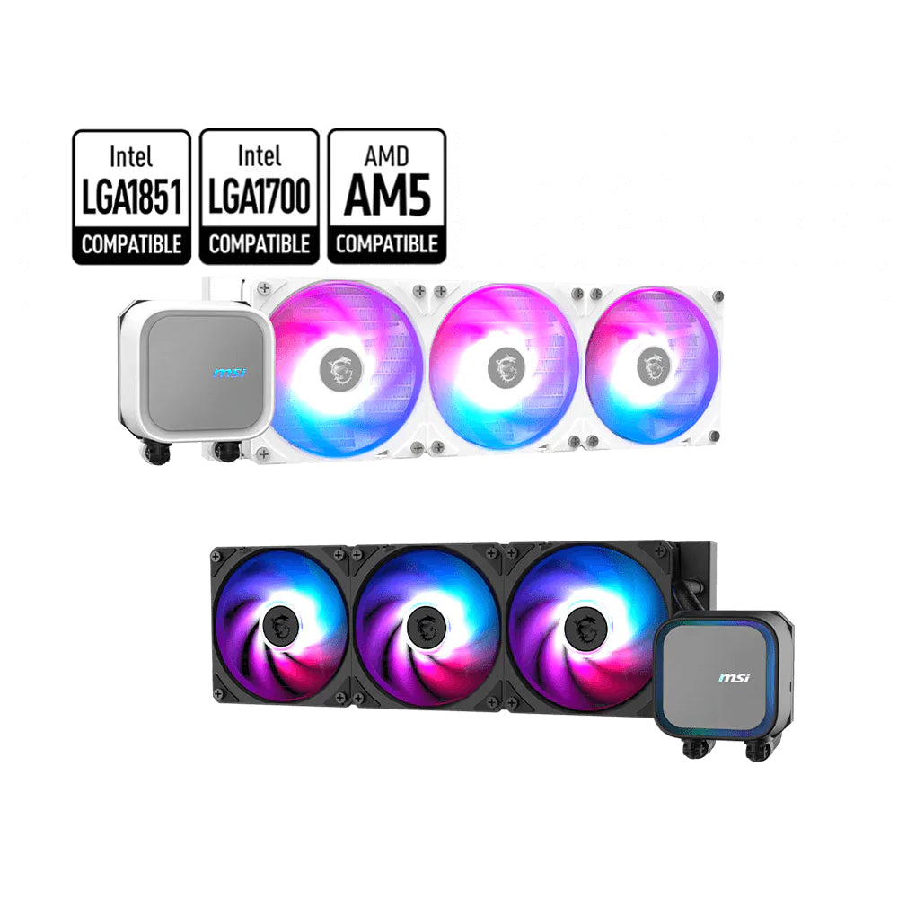 MSI MAG CORELIQUID 360 A13 | ARGB Liquid Cooler (Black/White Edition)