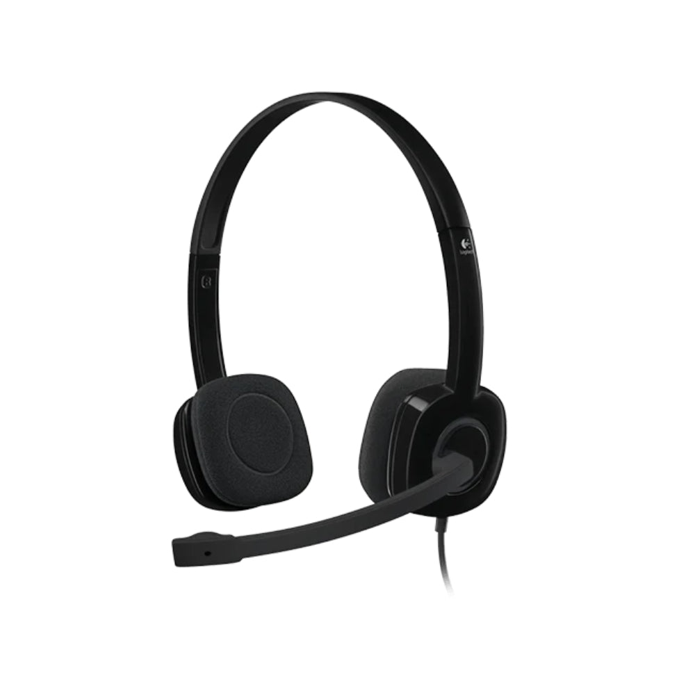 Logitech H151 Stereo Headset | Clear Audio | Everyday Comfort | Noise-Cancelling Mic | 3.5mm Dual Plug | Lightweight Design