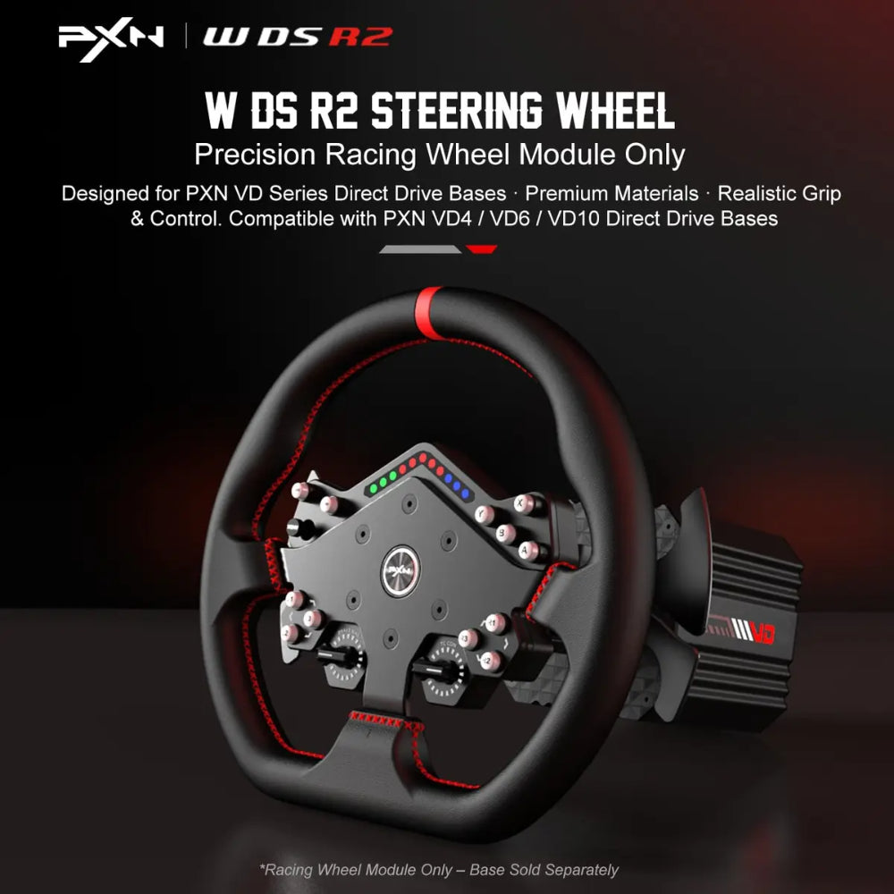 PXN‑W DS R2 Racing Wheel | Professional Driving Simulator with Pedals, Shifter & Vibration Feedback
