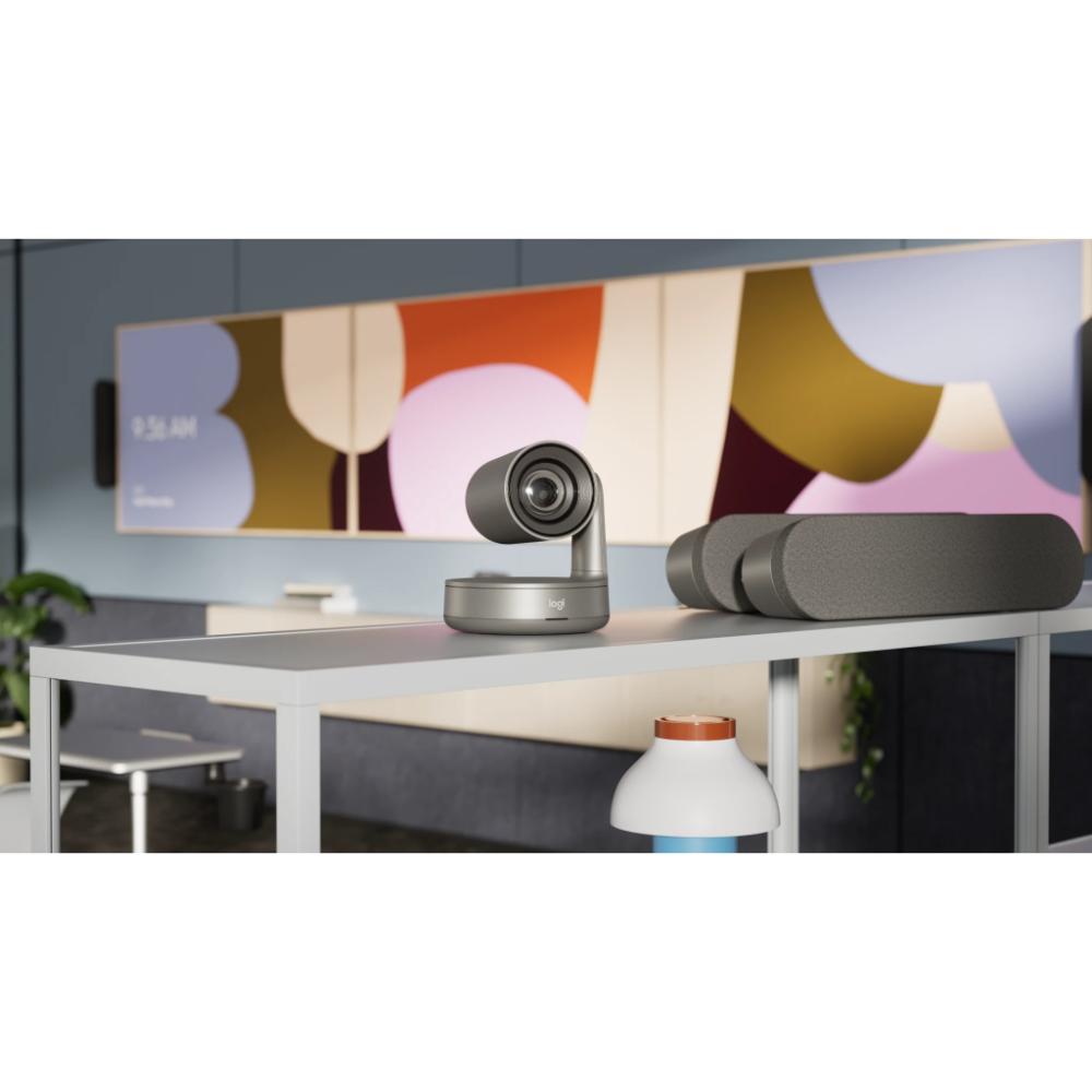 Logitech Rally Plus Video Conferencing System | 4K Ultra HD | Modular Audio | PTZ Camera | Large Room Solution | Graphite