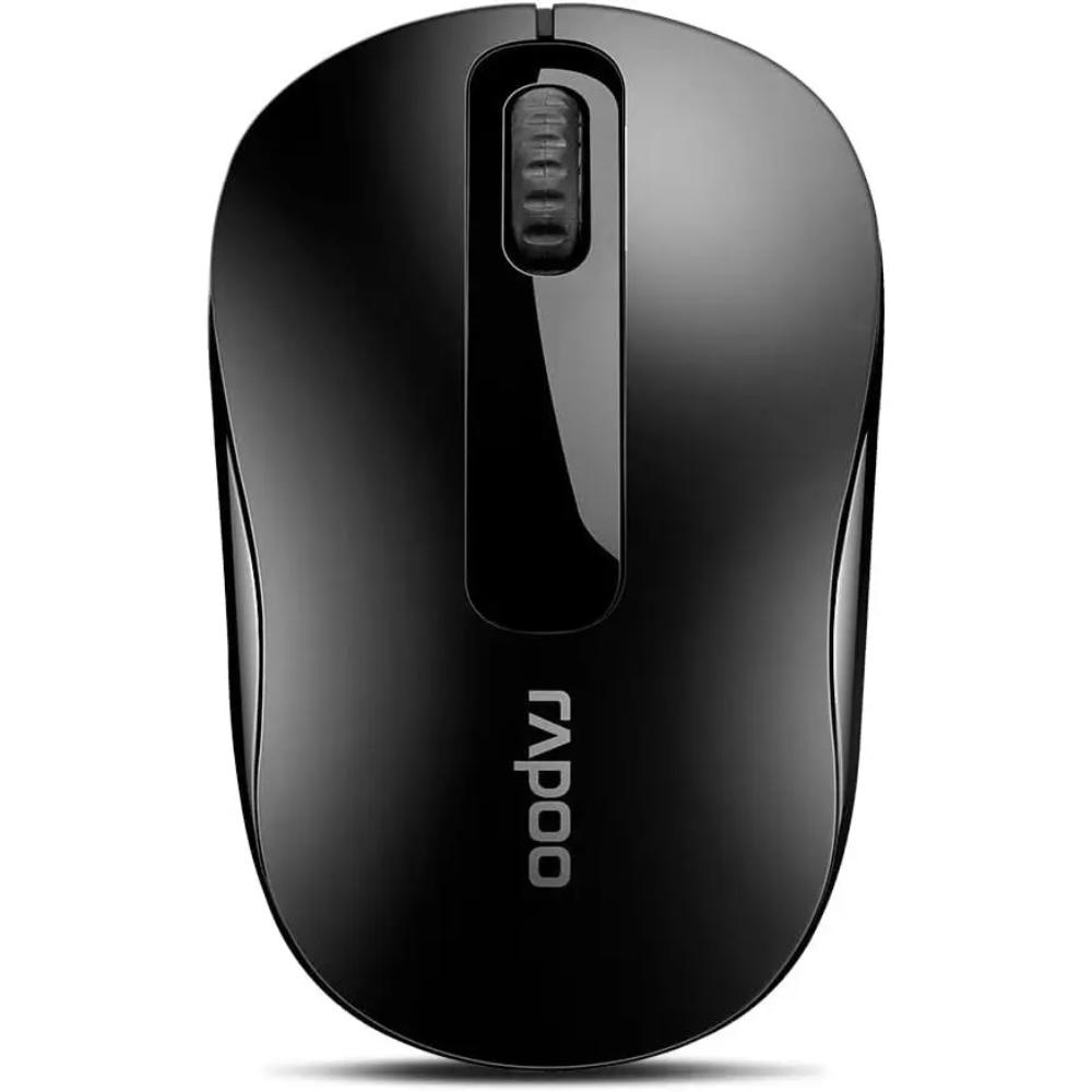 Rapoo M10 Plus Wireless Optical Mouse, Black and White