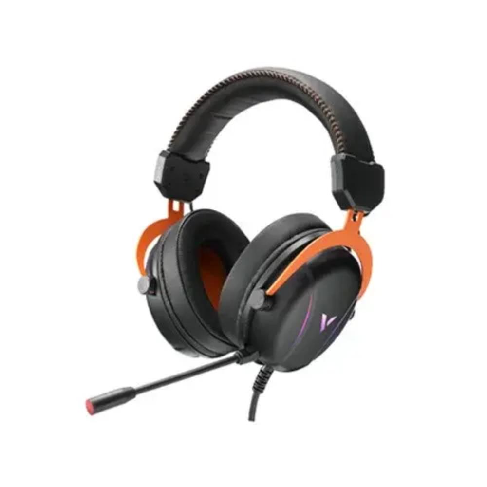 Rapoo VH350S Wired 7.1 Surround Gaming Headset | 40mm Drivers | RGB Backlighting | Noise Cancellation | USB | Black