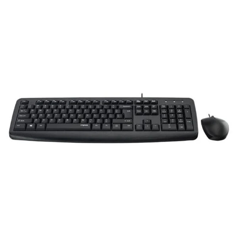 Rapoo NX1600 | USB Keyboard & Mouse Combo – Black