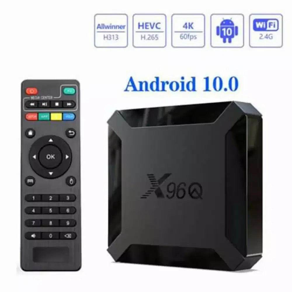 Smart Box X96Q Mini | Quad Core 2GB+16GB, 4K 60FPS Android 10.0