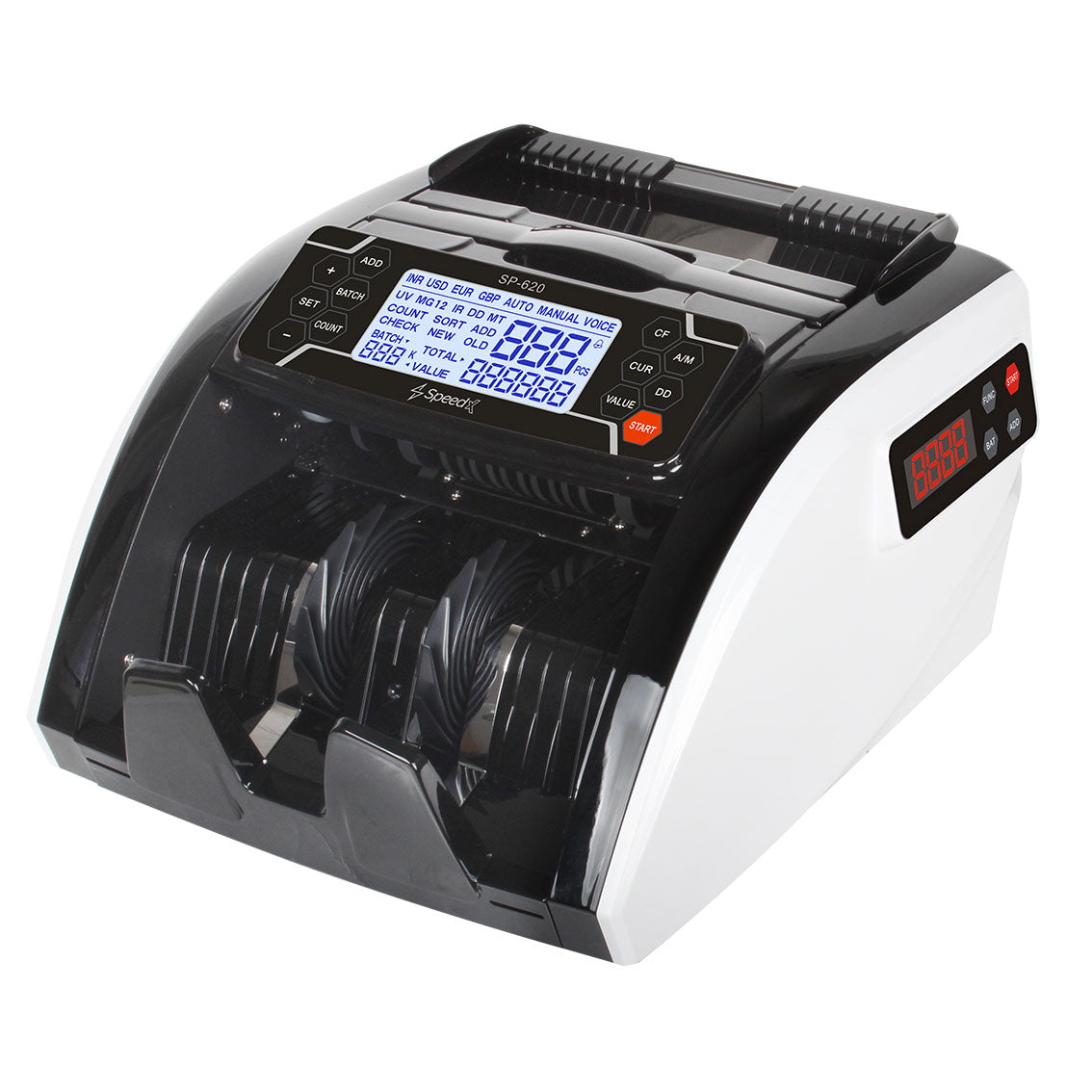 Speed-X SP-620 | Side Digital Display Advanced Cash Counter with Fake Note Detection