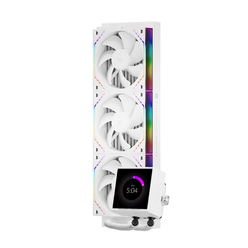 Thermalright Peerless Vision 360 ARGB White & Black 360mm AIO Liquid CPU Cooler | 3.95" LCD Screen | Wireless Splicing Fans | 2000RPM ARGB PWM Fans