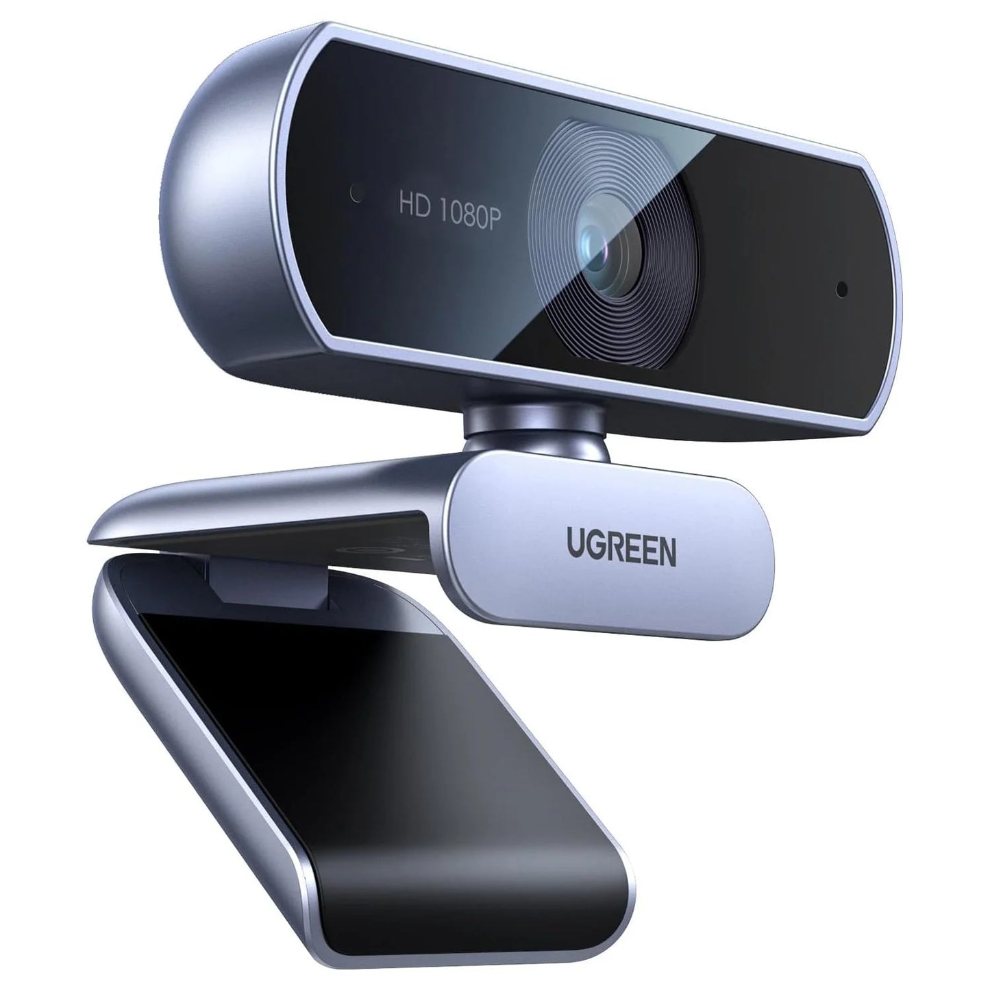 UGREEN CM678 | USB HD Webcam | 1080P @ 30FPS | Built-in Dual Noise-Canceling Microphones | Auto Light Correction | Plug & Play | Model 15728 | For PC, Laptop, Mac, Zoom, Skype, Teams