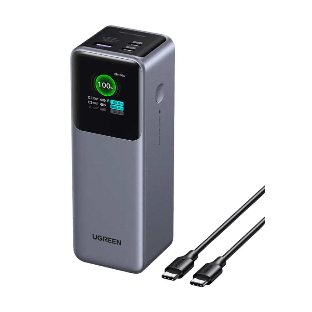 UGREEN PB721 Power Bank 20000mAh 130W | 3-Port PD Fast Charging with TFT Smart Display | 35524